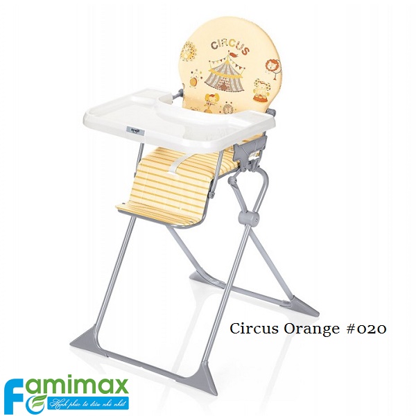 Ghế ăn cho bé Brevi Junior Cirus Orange BRE211-020