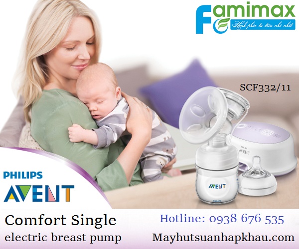 Máy hút sữa bằng điện Avent Natural Comfort Single
