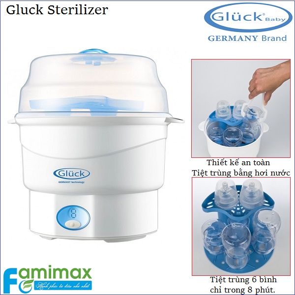 Máy tiệt trùng bình sữa Gluck GX06