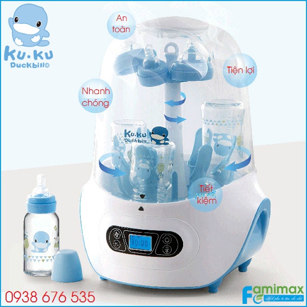 máy tiệt trùng bình sữa có sấy khô KuKu KU9024