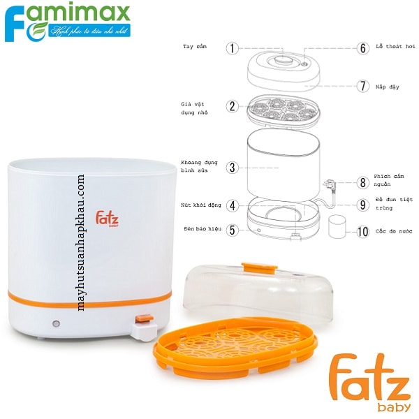 Máy tiệt trùng bình sữa Fatzbaby FB4010AC