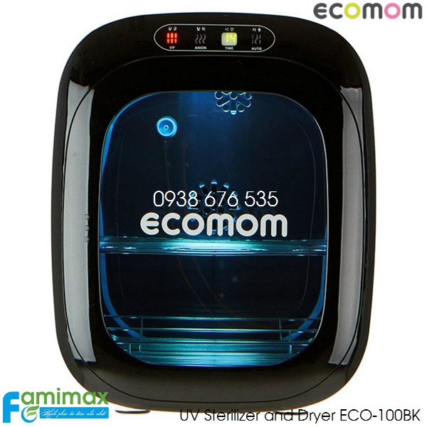 Máy tiệt trùng và sấy khô bằng tia UV Ecomom ECO-100 Black